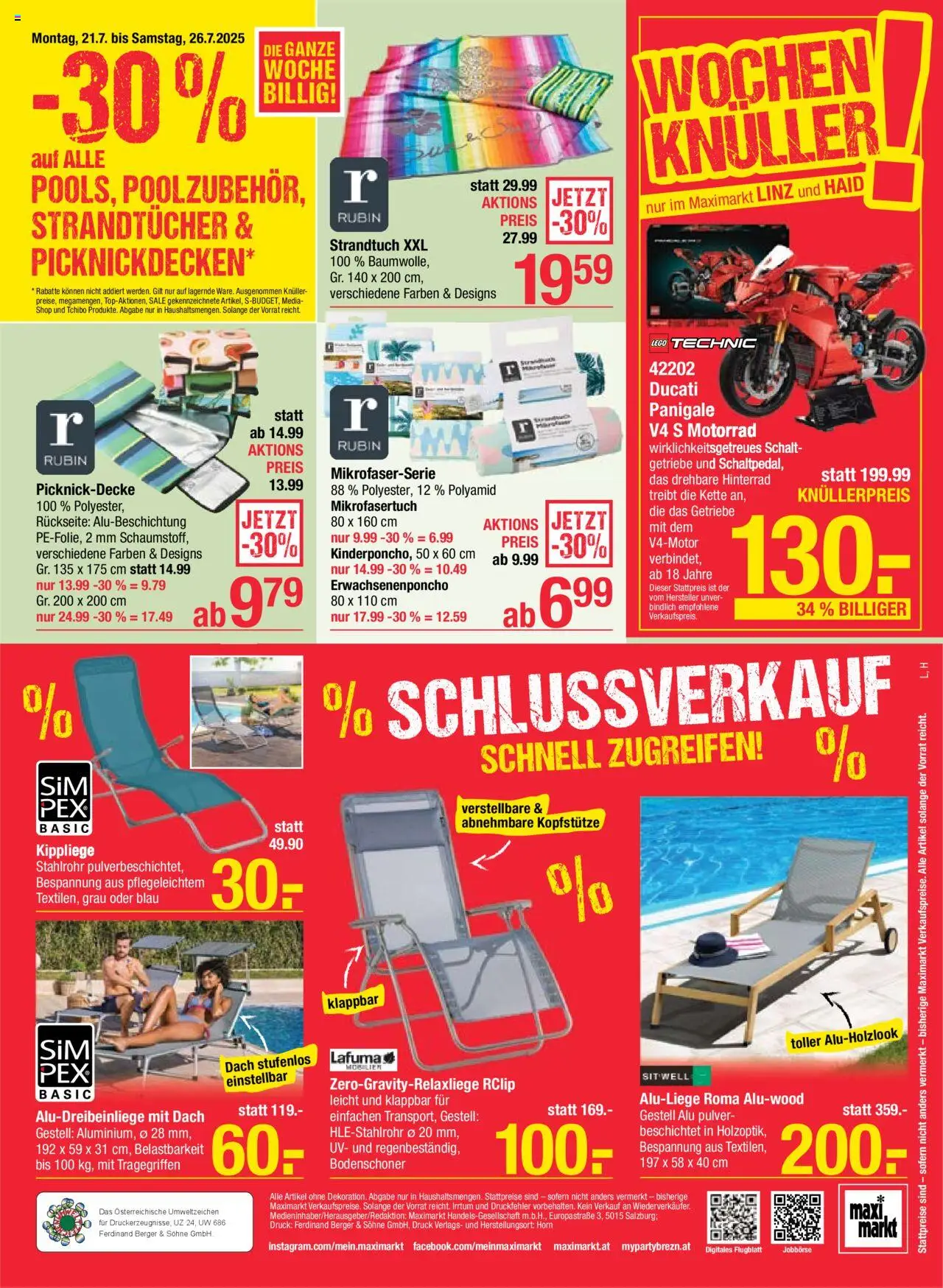 Maximarkt Flugblatt - Seite 20- gültig ab 21.07.2025