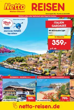 Vorschau Netto Reisen Prospekt 	 gültig ab 30.04.2026