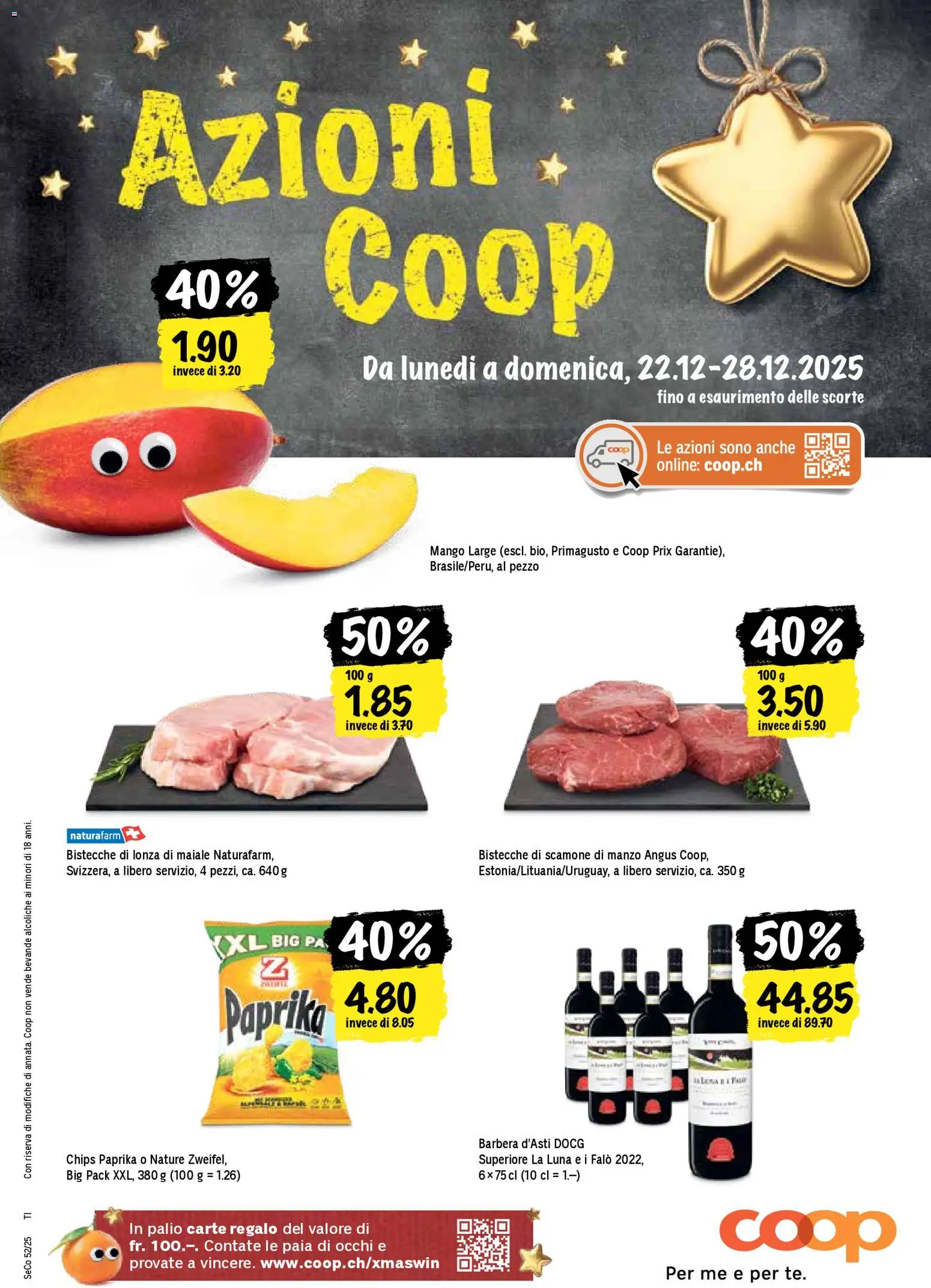 Coop - Una settimana di azioni - Seite 1- gültig ab 22.12.2025