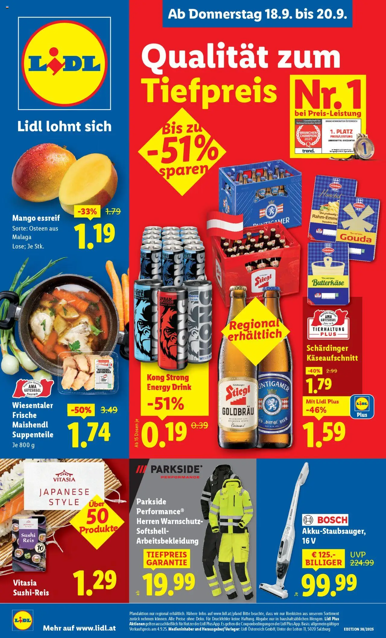 Lidl Flugblatt - Seite 1- gültig ab 18.09.2025
