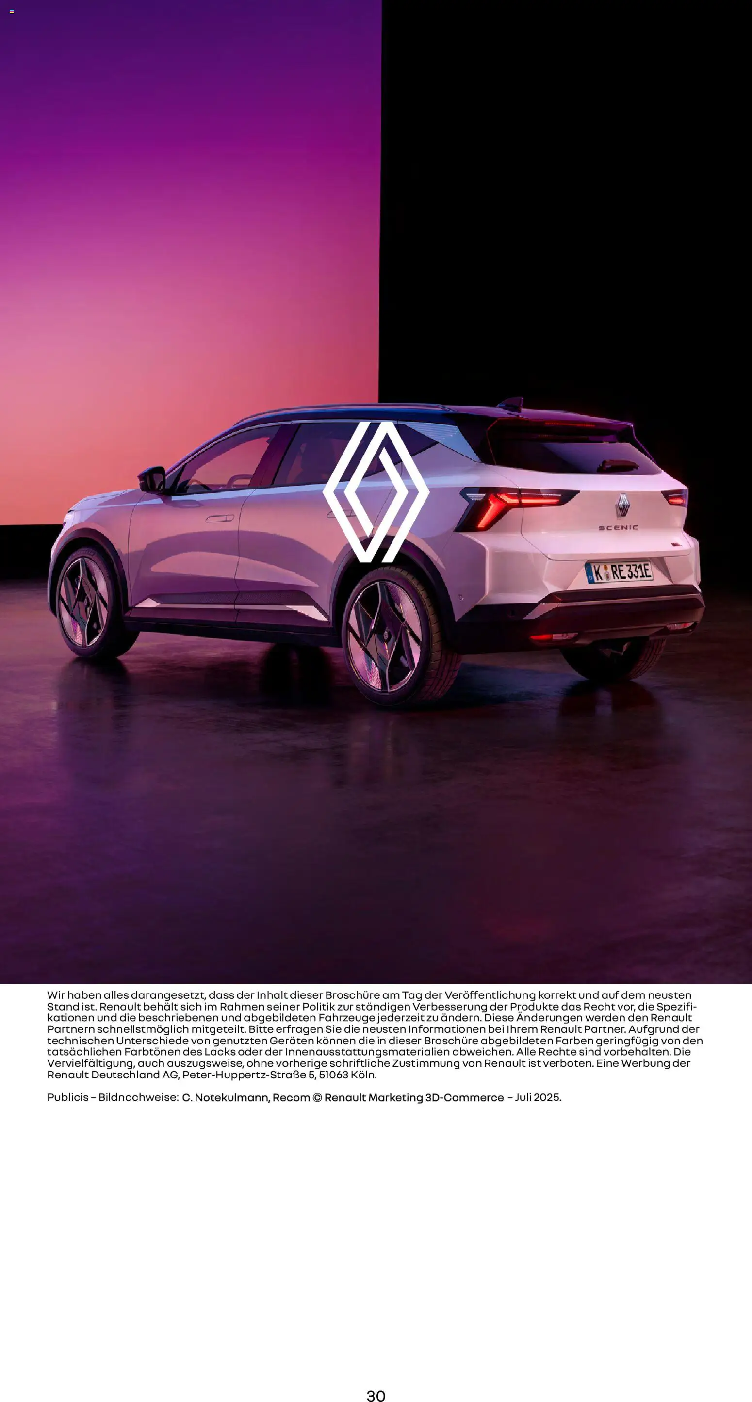 Renault Scenic E-Tech - Seite 30 - gültig ab 15.01.2026