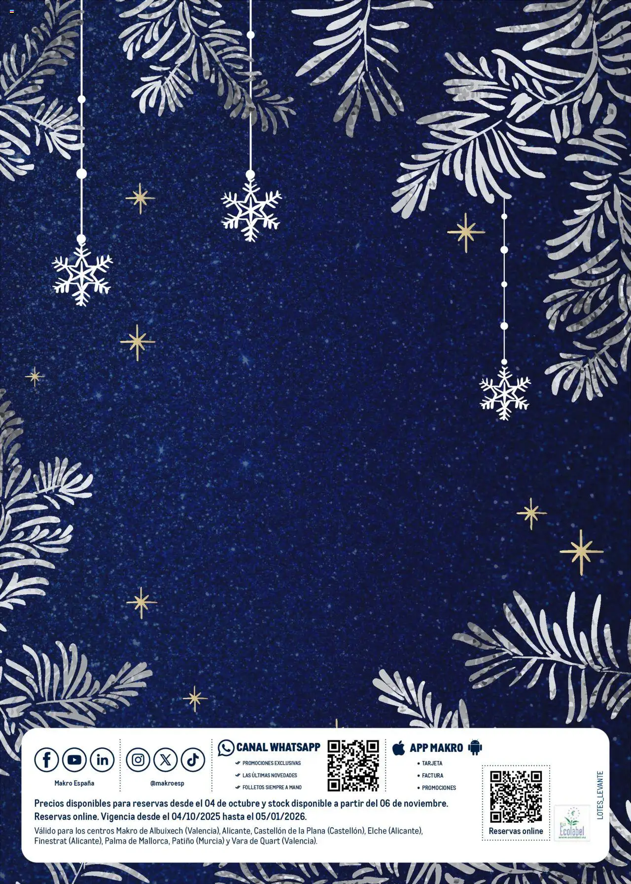 Makro - Lotes y cestas Levante - Página de 56 - Válido desde 04/10/2025