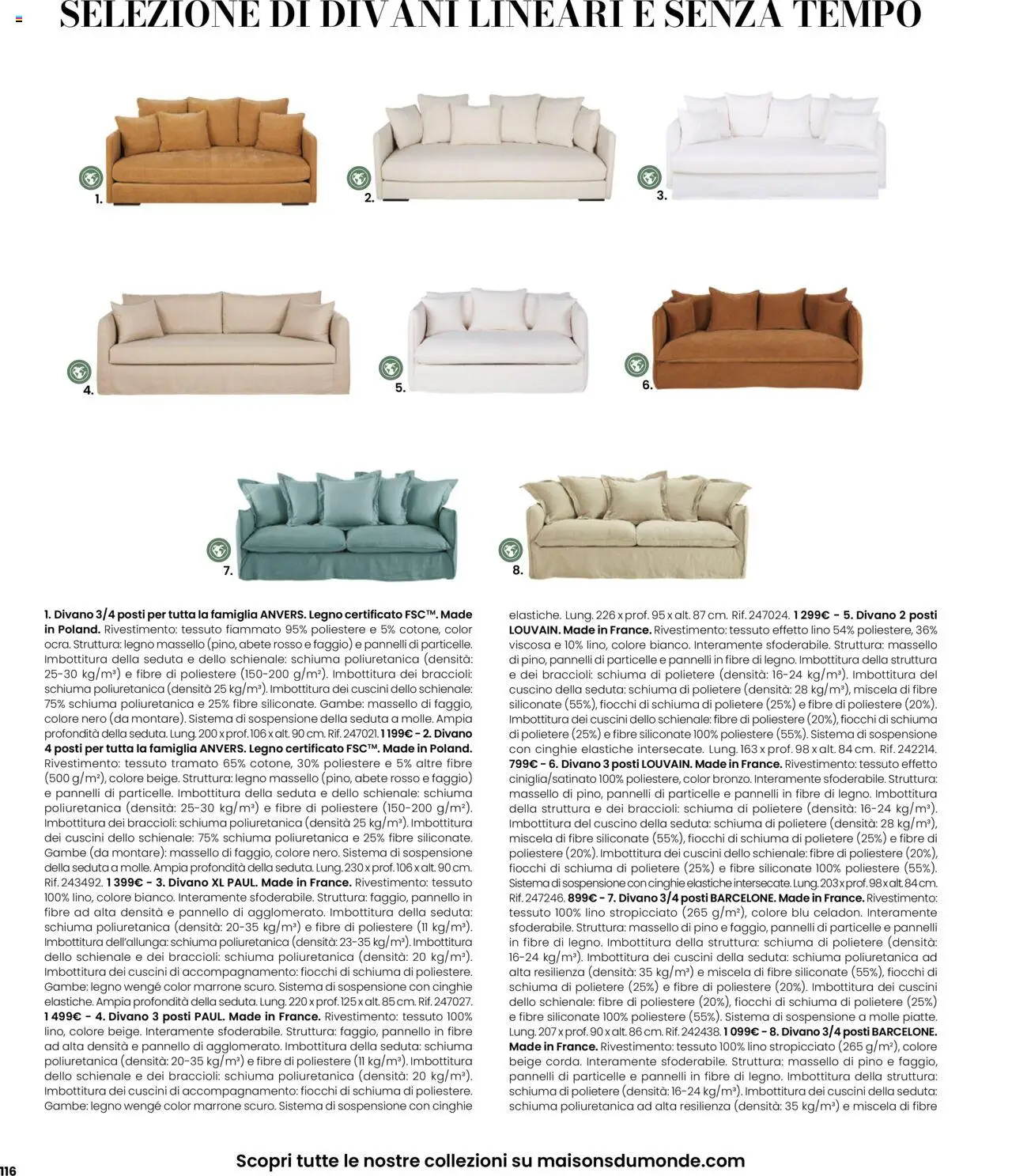 Volantino Maisons du Monde	 - pagina 116 - valido dal 27/08/2025