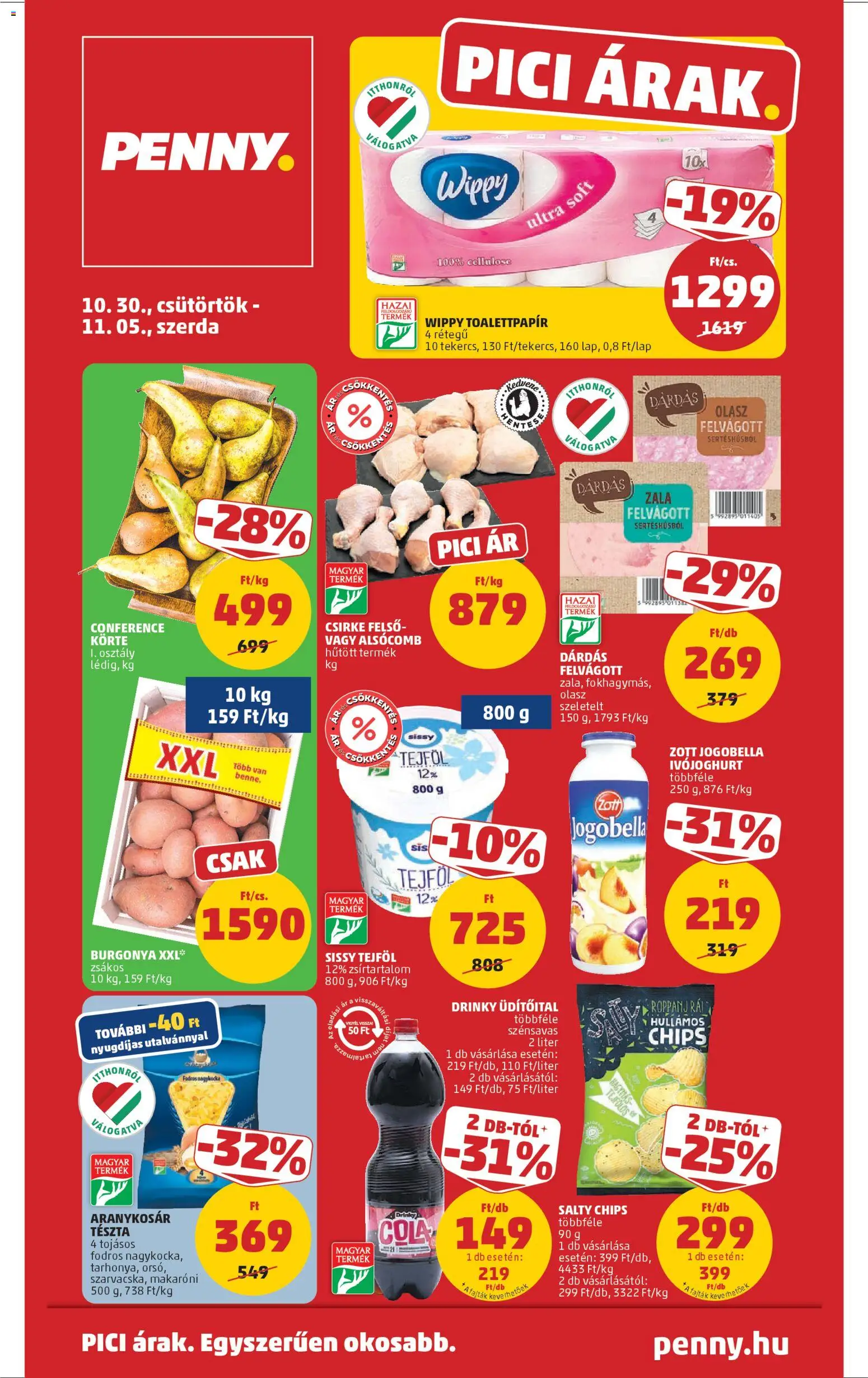 PENNY Akciós újság - 1oldal - érvényes 2025.10.30.-tól