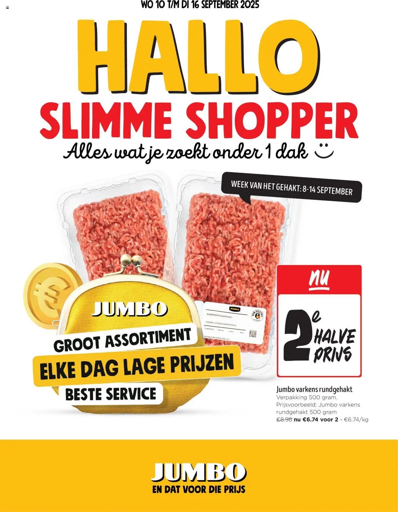 JUMBO folder / publicité - pagina 1- geldig vanaf 10/09/2025