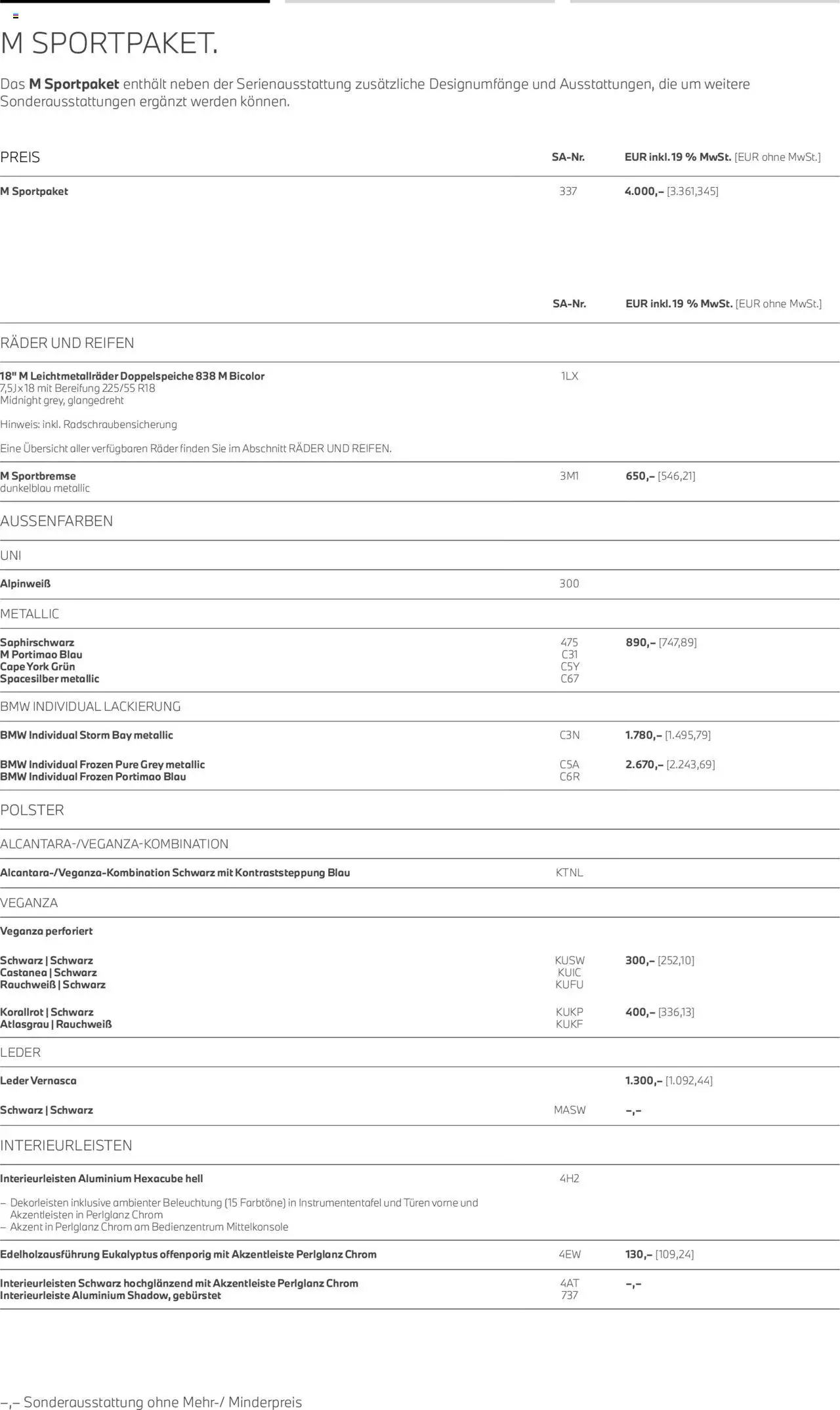 BMW X1 - Seite 8 - gültig ab 01.07.2025