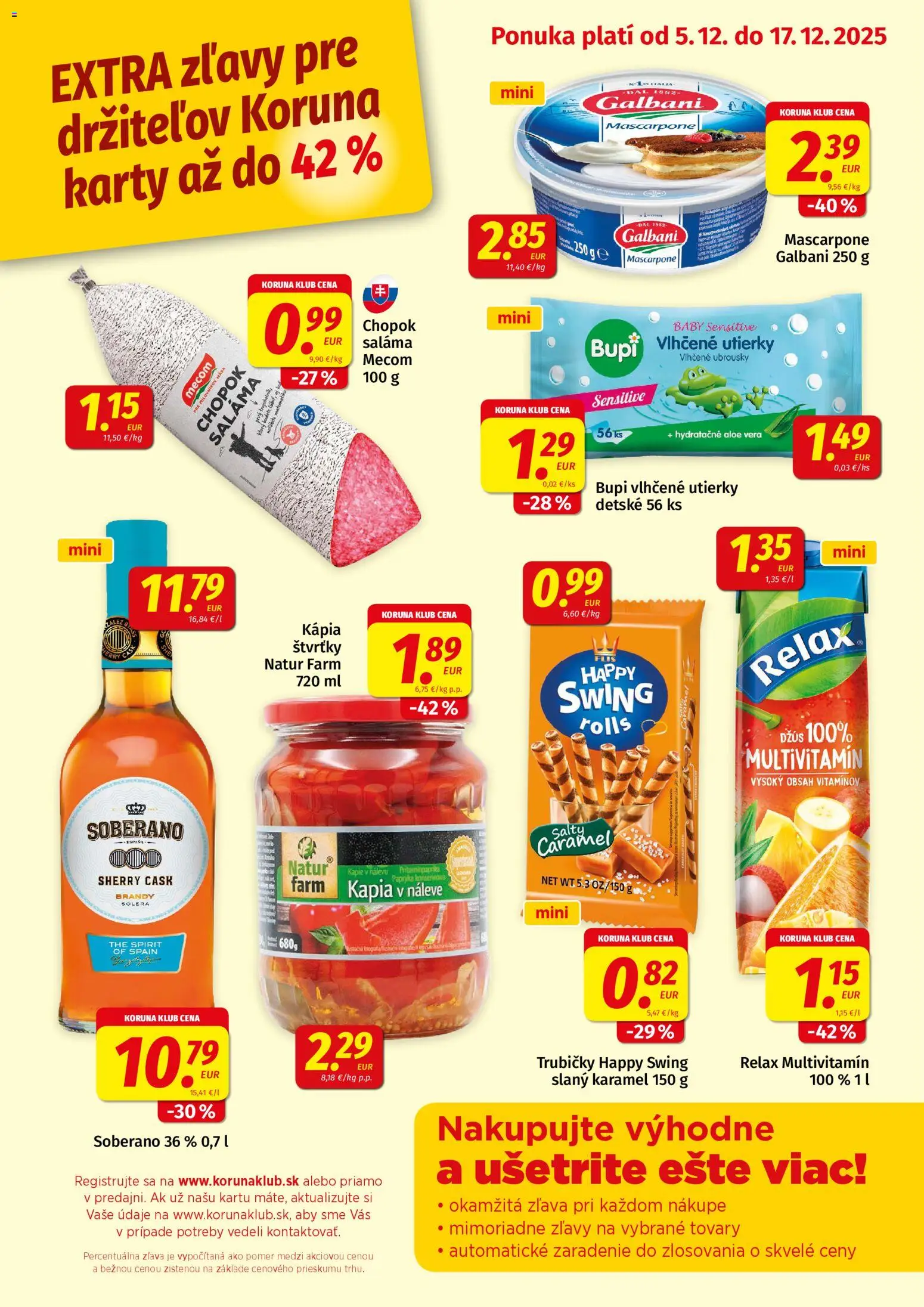 Koruna klub - strana 1- platný od 05.12.2025