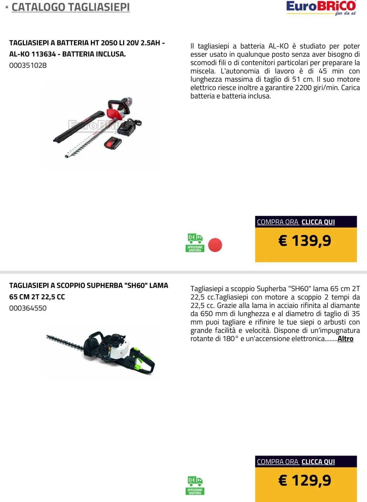Eurobrico Tagliasiepi catalogo - pagina 7 - valido dal 23/07/2025