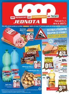 COOP Jednota leták platný od 31.07.2025