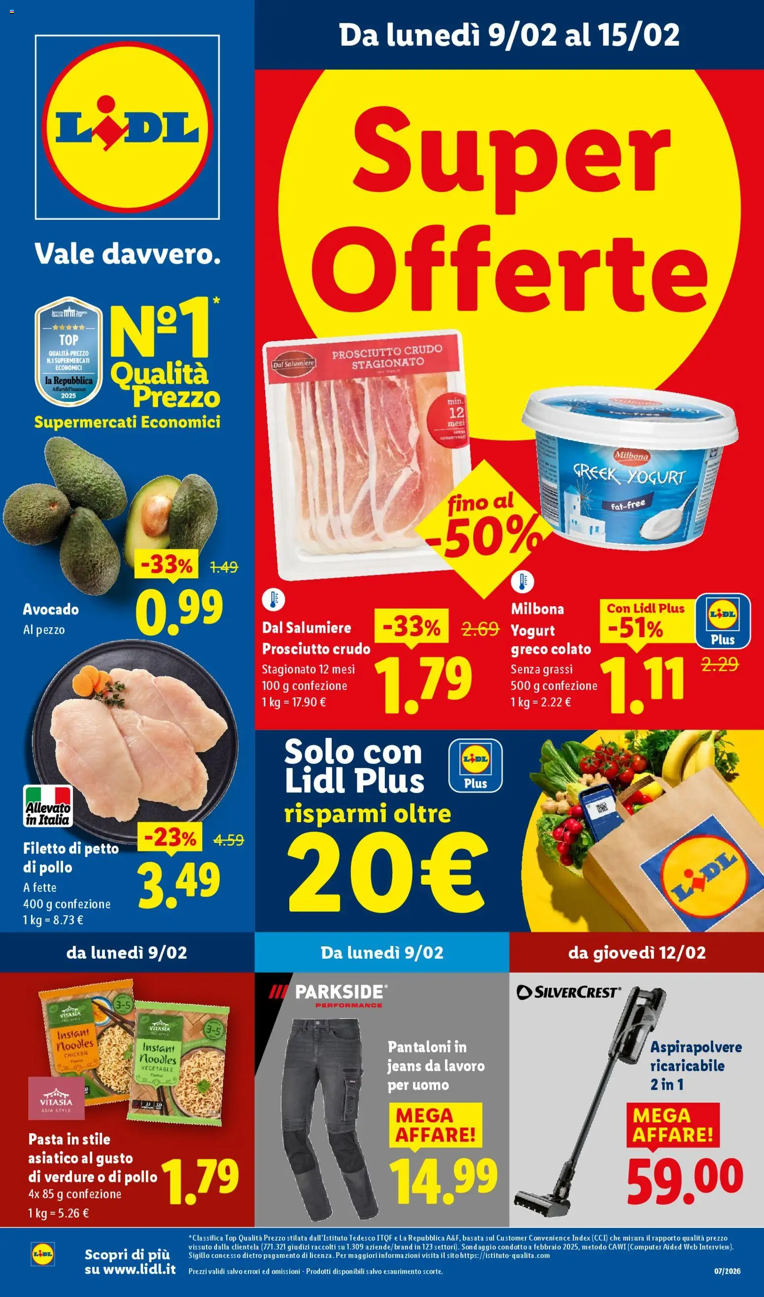 Volantino Lidl	 - pagina 1 - valido dal 09/02/2026