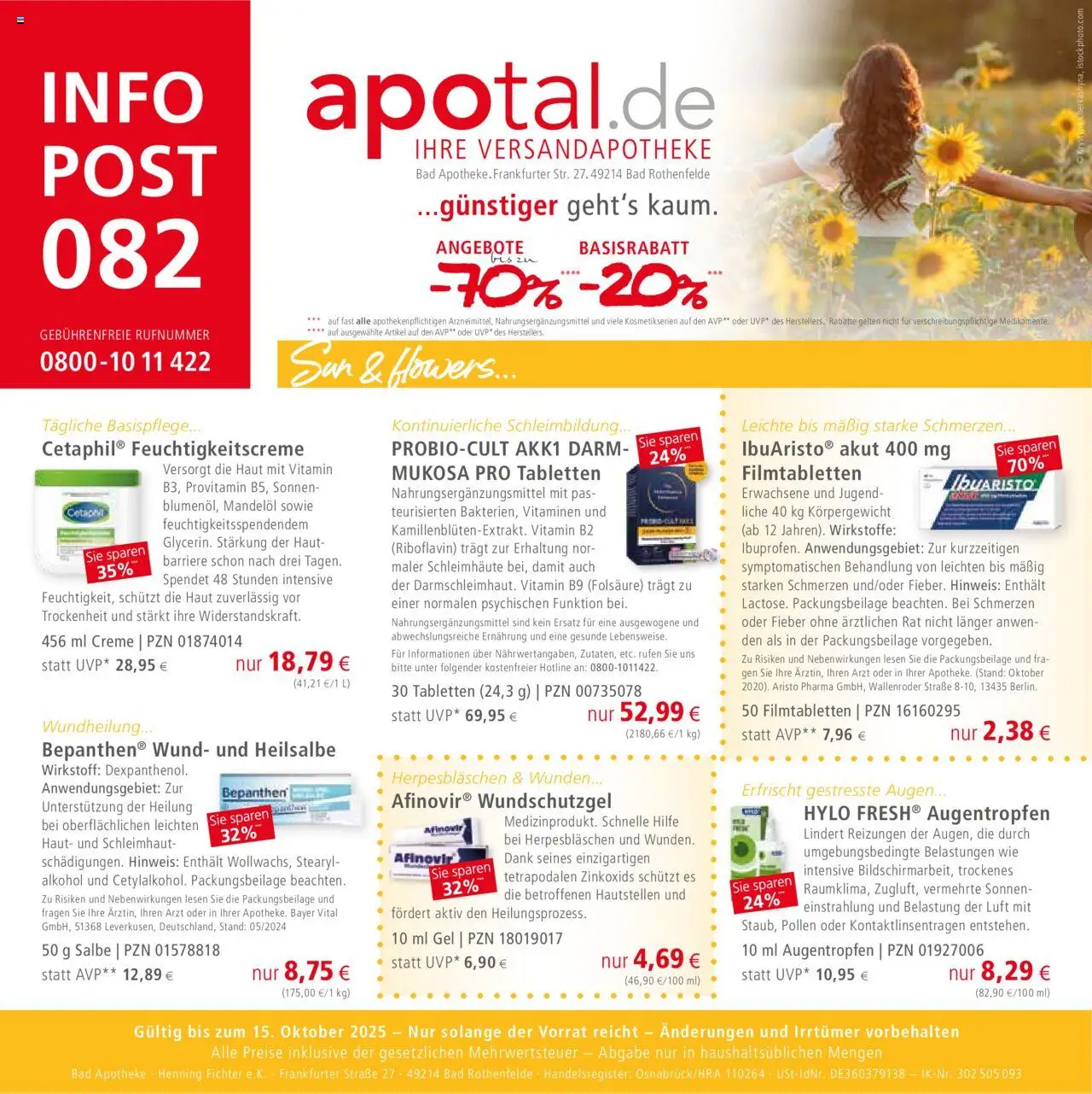 Apotal Prospekt 	 - Seite 1 - gültig ab 26.08.2025