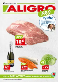 Vorschau Aligro Aktionen Chavannes, Matran, Genève, Sion gültig ab 17.11.2025