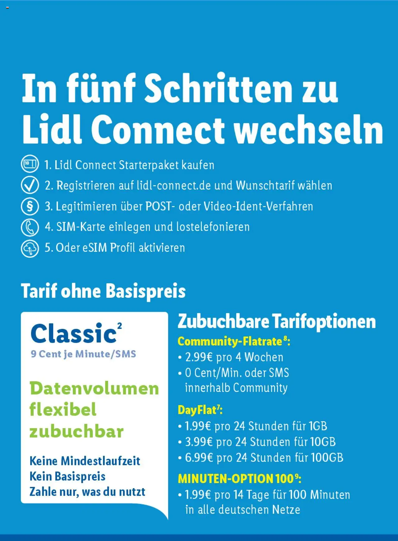 Lidl Tarifübersicht - Seite 3 - gültig ab 01.01.2025
