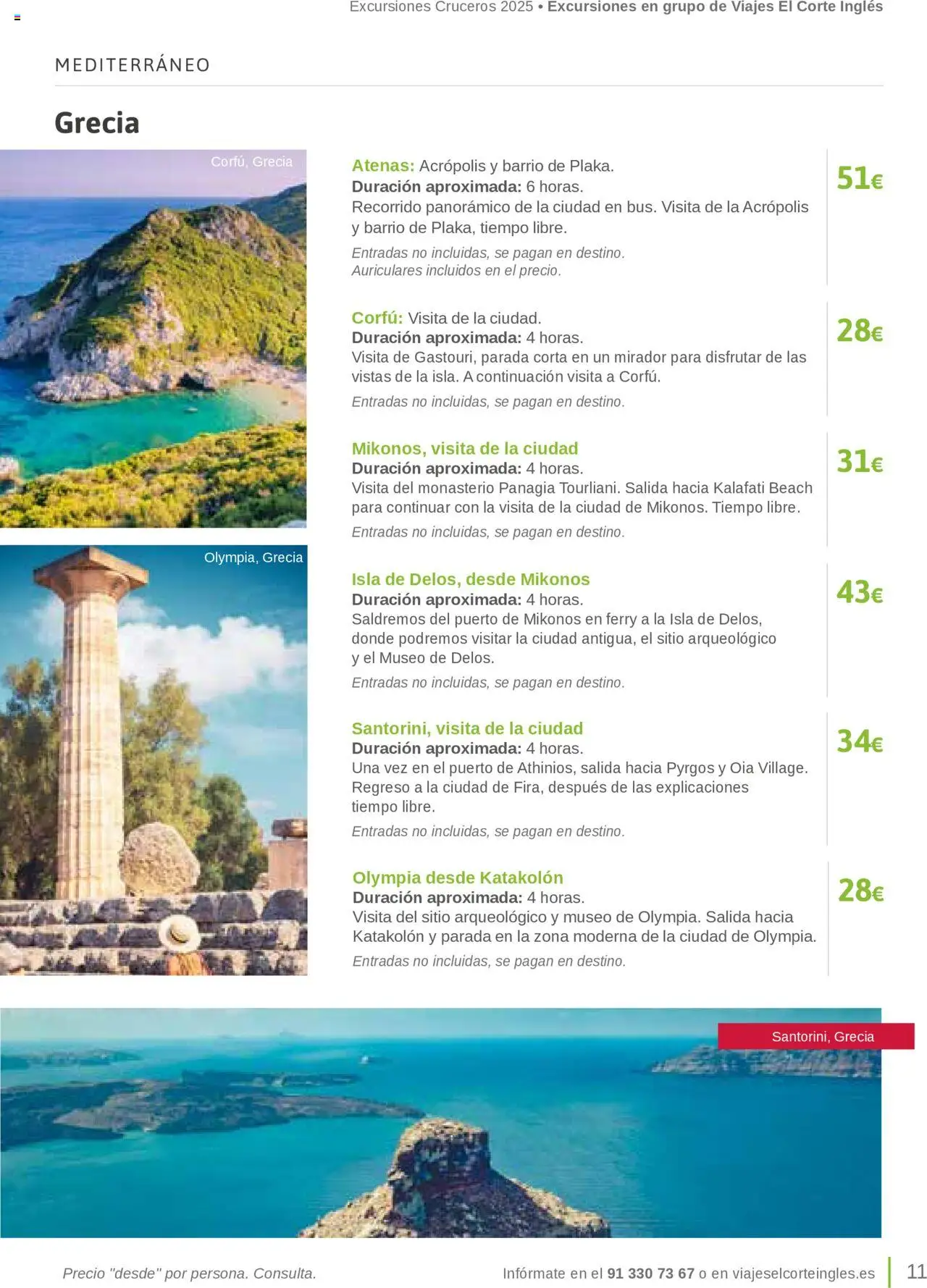 Viajes El Corte Inglés Excursiones Cruceros - Página de 11 - Válido desde 27/03/2025