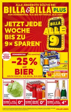 Vorschau Billa Flugblatt - Tirol gültig ab 14.08.2025