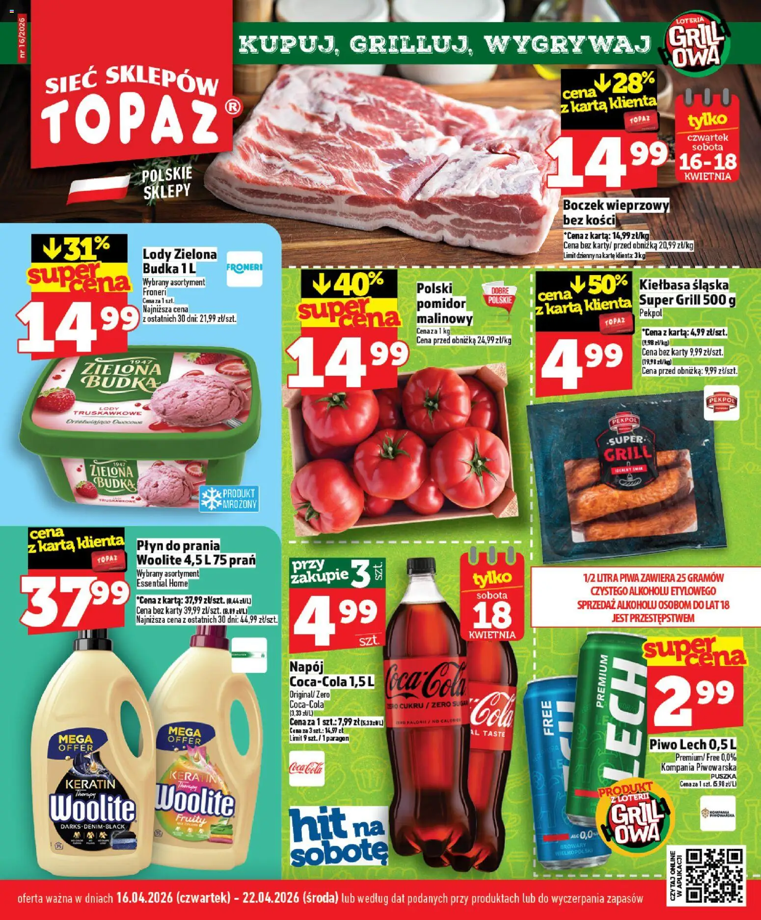 Topaz gazetka - strona 1- ważny od 16.04.2026