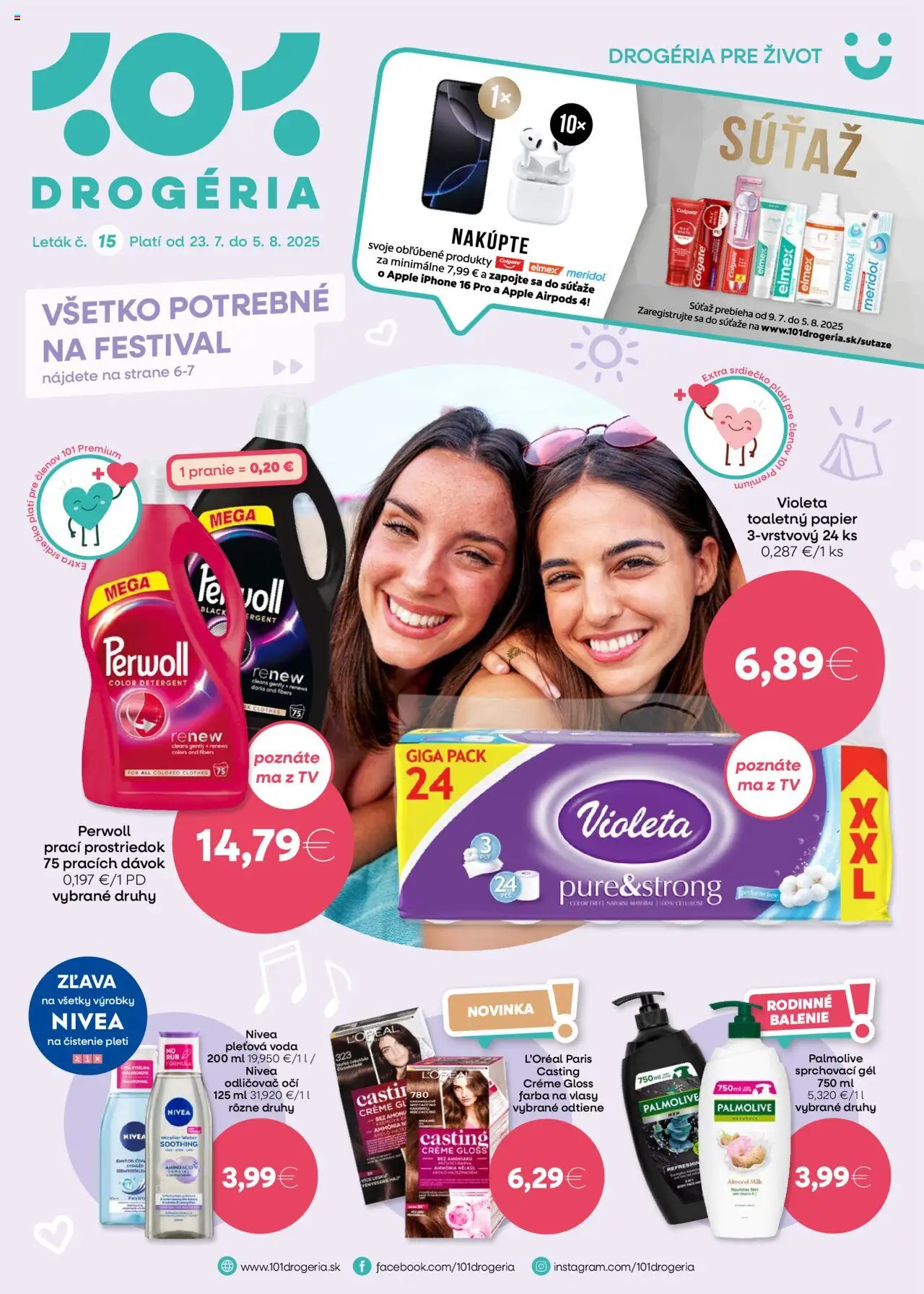 101 drogerie leták - strana 1- platný od 23.07.2025