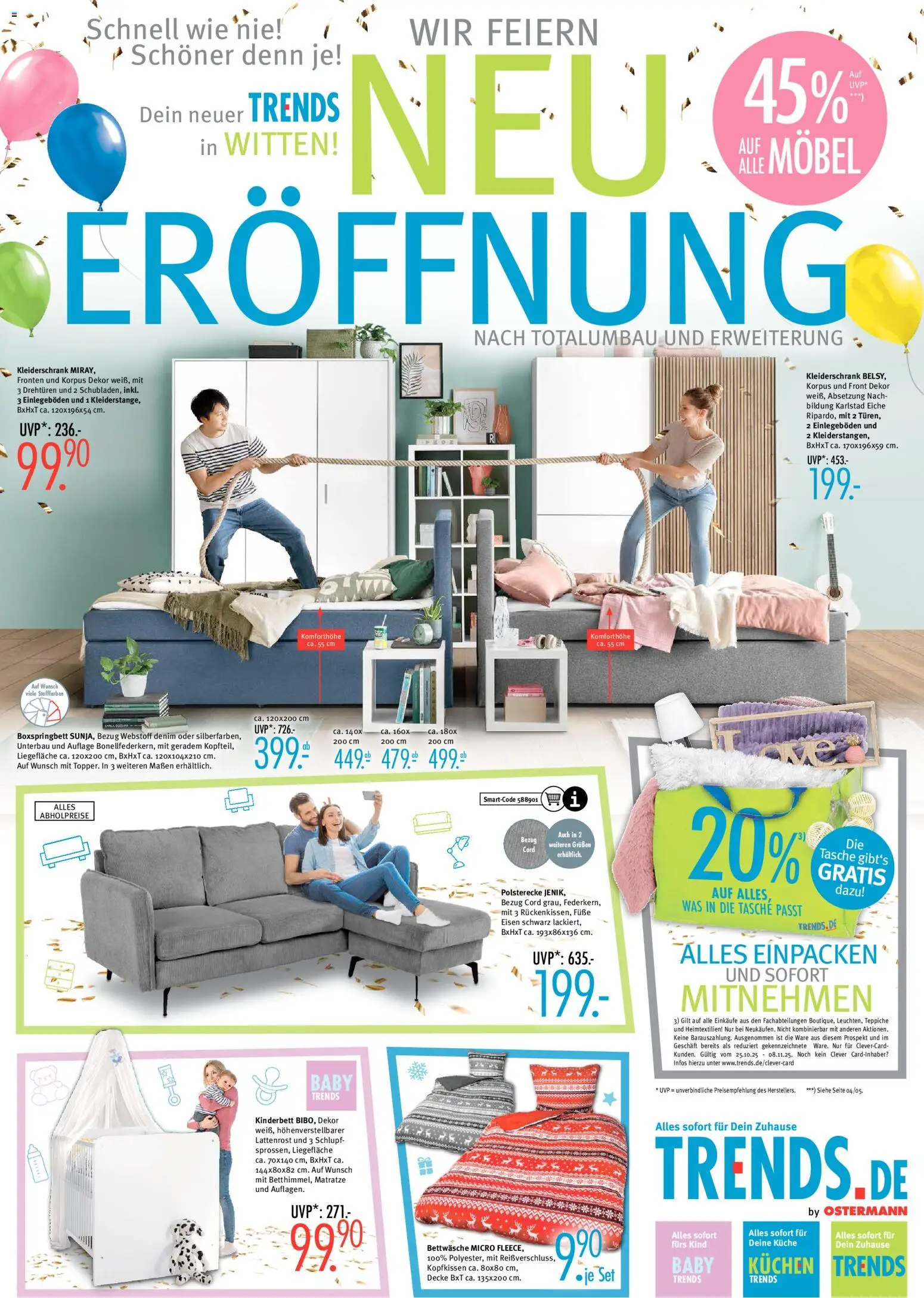 Trends Wir feiern Neueröffnung in Witten & Bottrop - Seite 1 - gültig ab 25.10.2025