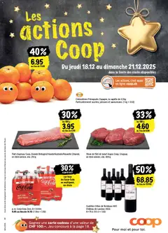 Vorschau Coop - Les actions de la semaine gültig ab 18.12.2025
