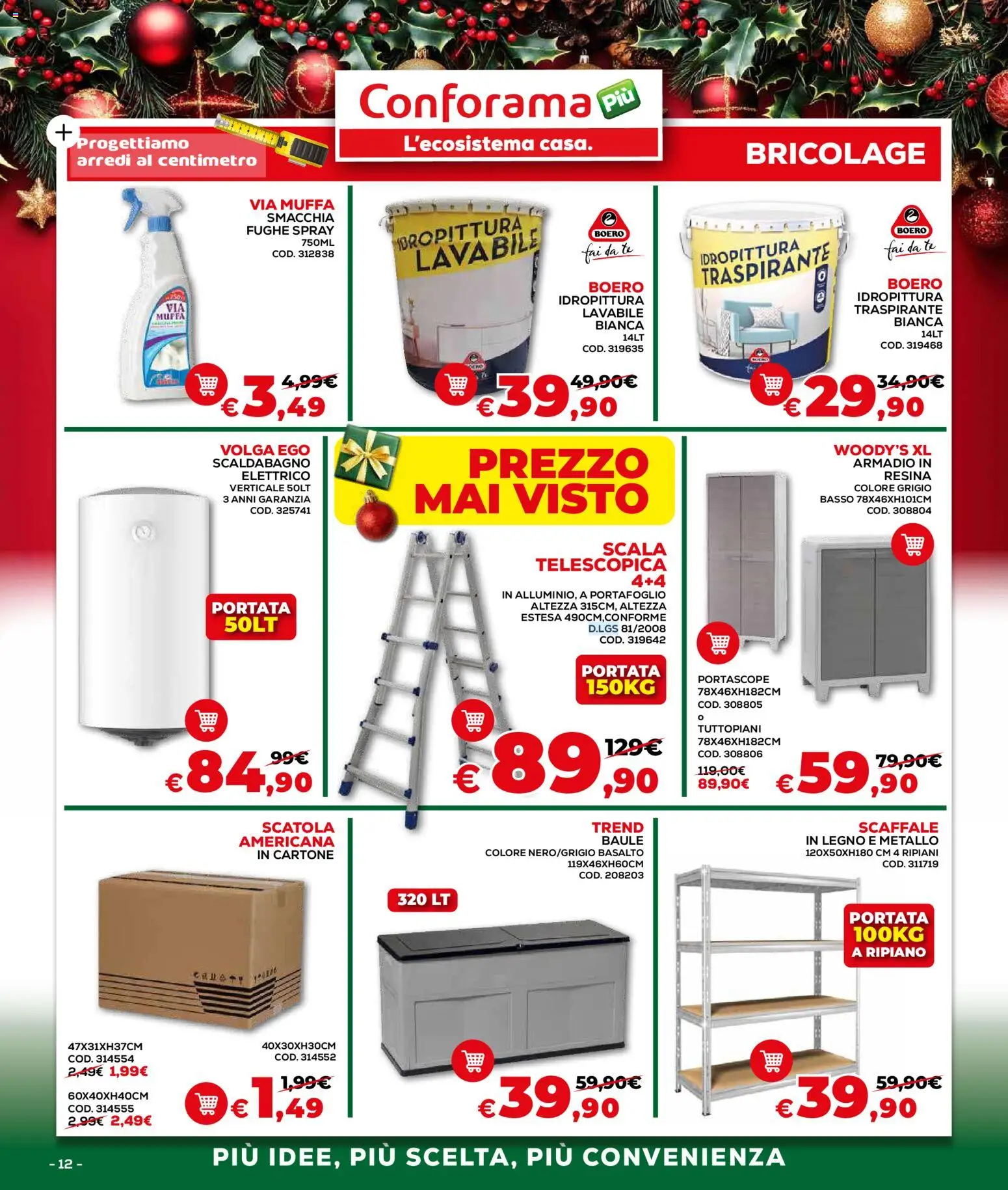 Volantino Conforama	 - pagina 12 - valido dal 04/12/2025