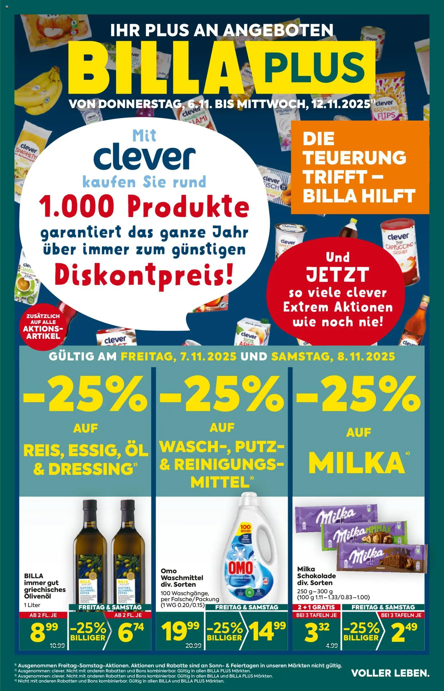 Billa Plus Flugblatt - Seite 1- gültig ab 06.11.2025