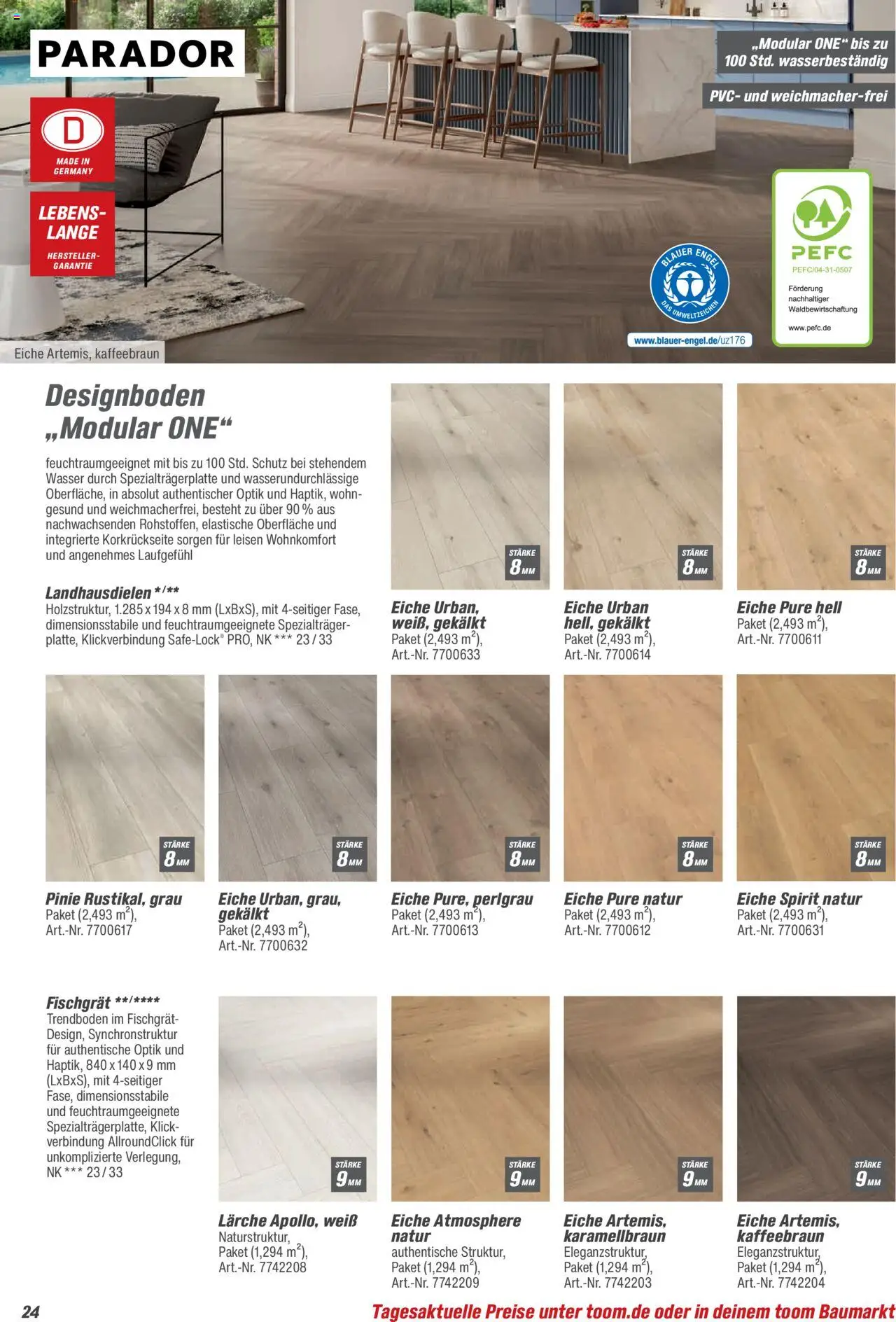 Toom Baumarkt Bodenbeläge & Zubehör 2025 - Seite 24 - gültig ab 21.08.2025