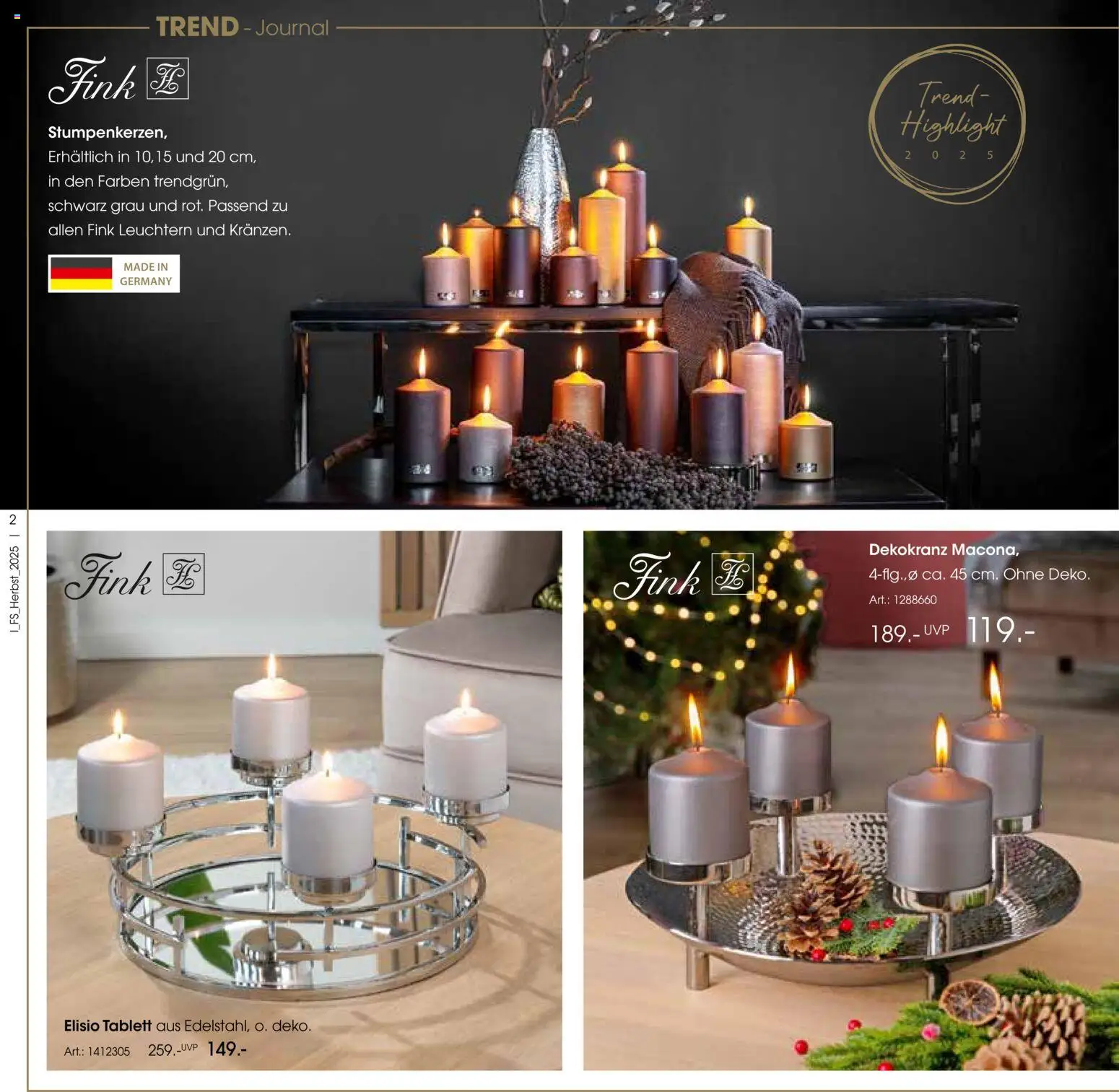 Zurbrüggen Trend-Journal Herbst - Seite 2 - gültig ab 21.10.2025