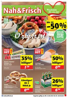 Vorschau Nah und Frisch Flugblatt gültig ab 24.09.2025