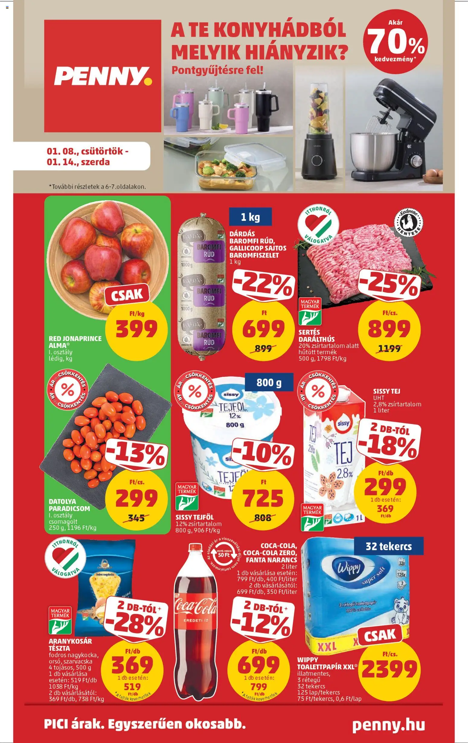 PENNY Akciós újság - 1oldal - érvényes 2026.01.08.-tól