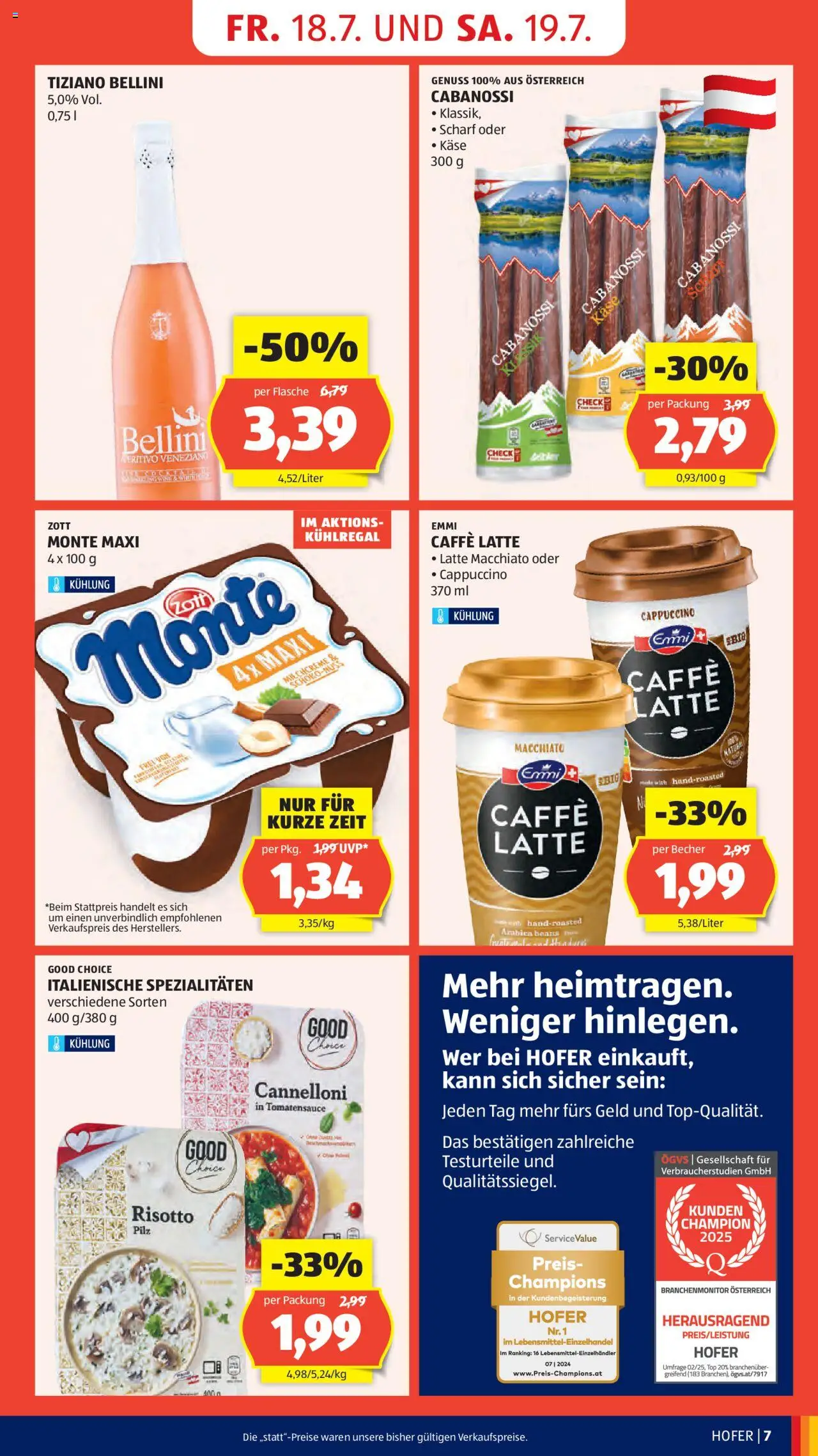 Hofer Flugblatt - Seite 9- gültig ab 18.07.2025