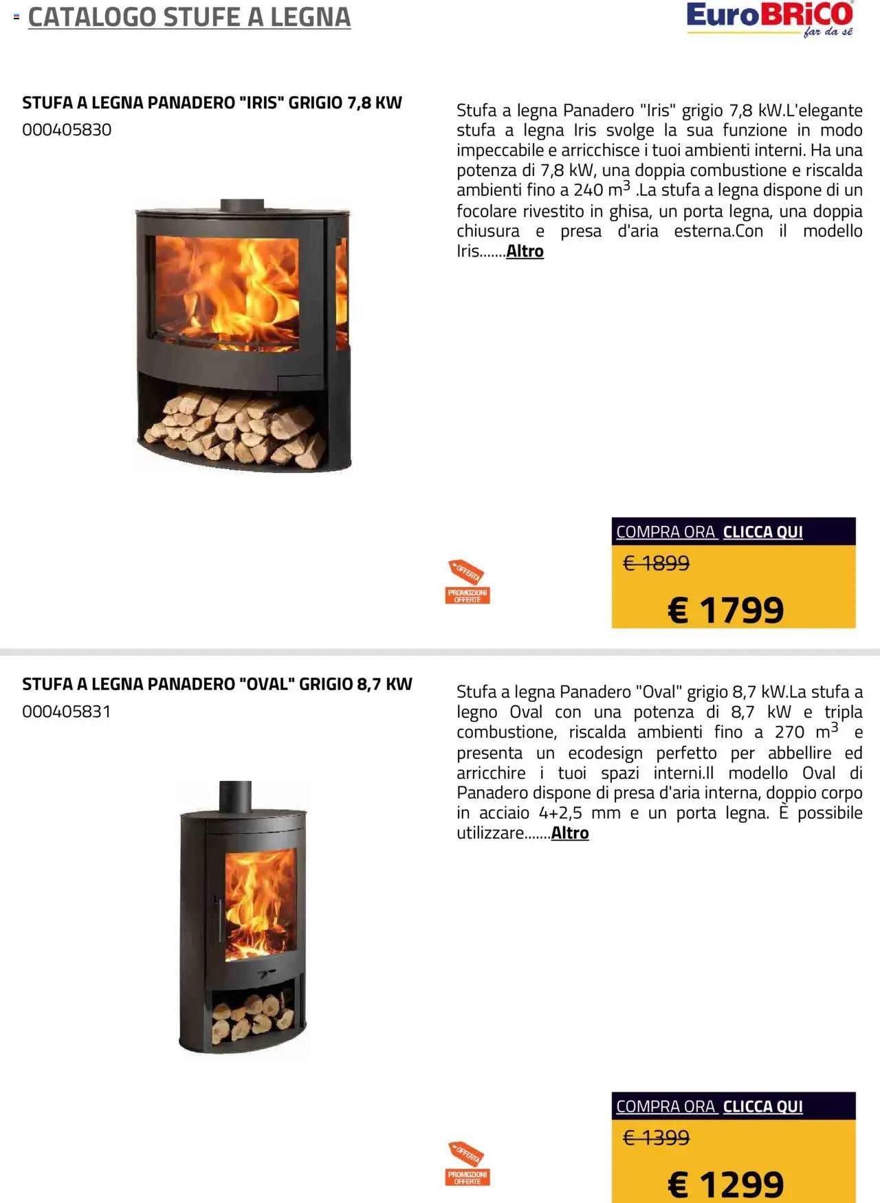 Eurobrico Stufe a Legna catalogo - pagina 12 - valido dal 23/07/2025