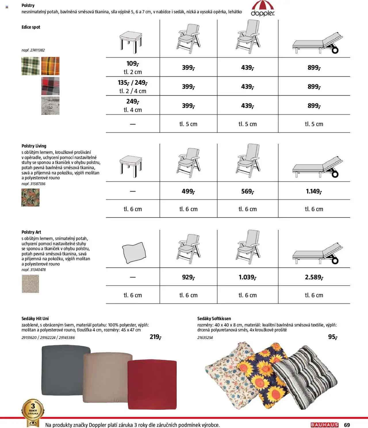 Bauhaus katalog Zahradní nábytek - strana 69- platný od 01.04.2025