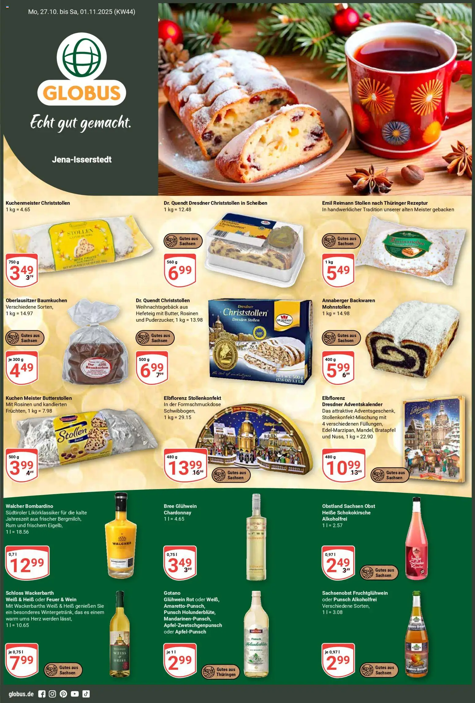 Globus Prospekt 	 - Seite 1 - gültig ab 27.10.2025