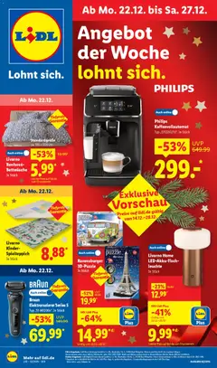 Vorschau Lidl - Prospekt gültig ab 22.12.2025