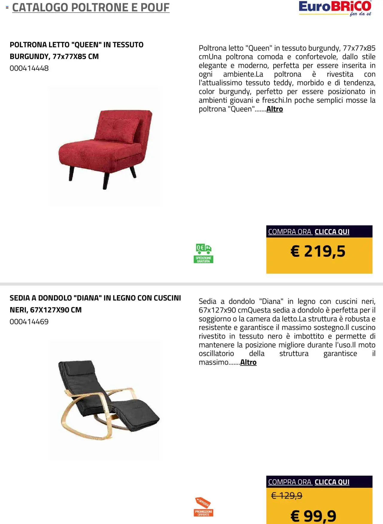 Eurobrico Poltrone e Pouf catalogo - pagina 26 - valido dal 23/07/2025