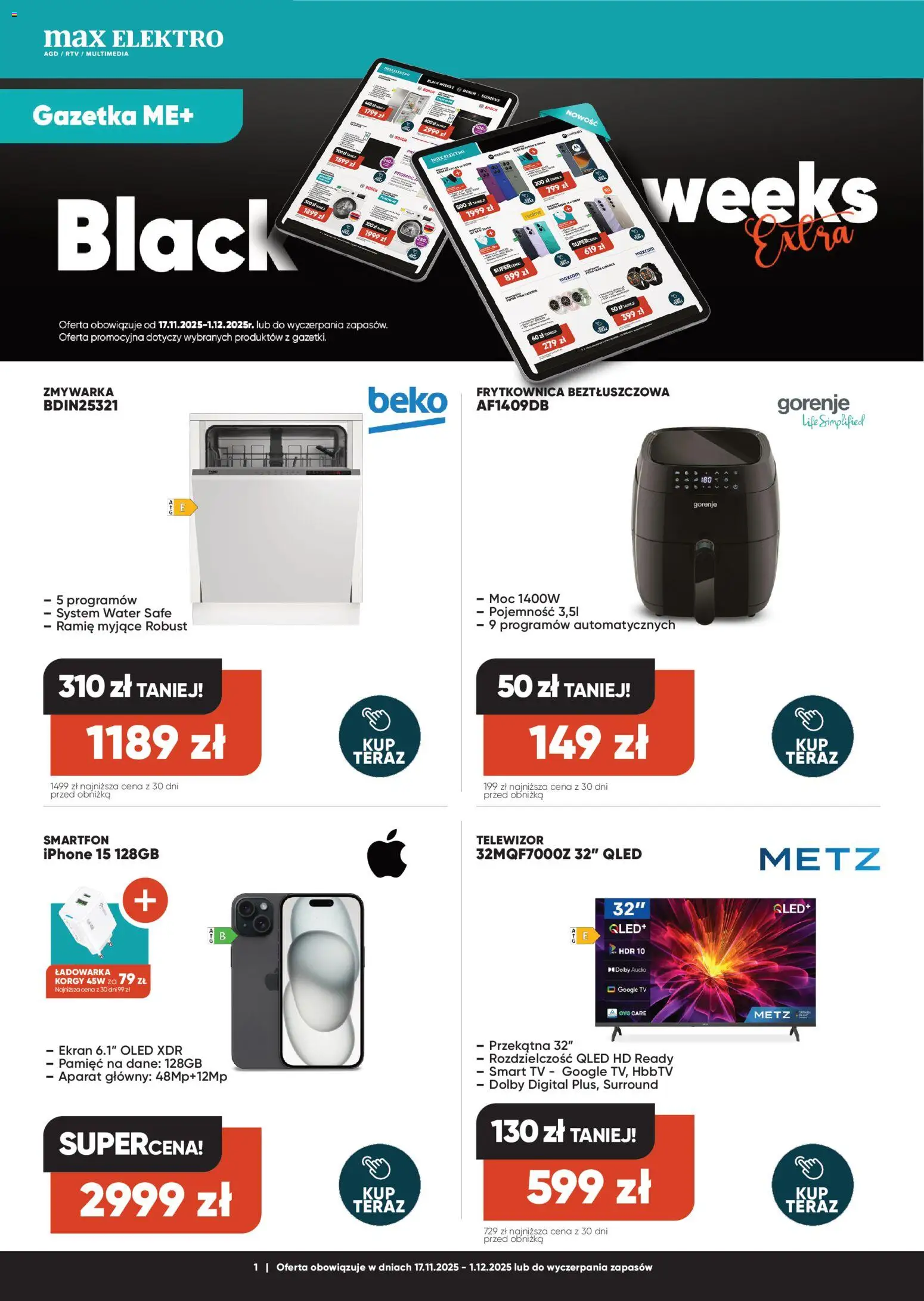 Max elektro Black Friday - strona 1- ważny od 17.11.2025