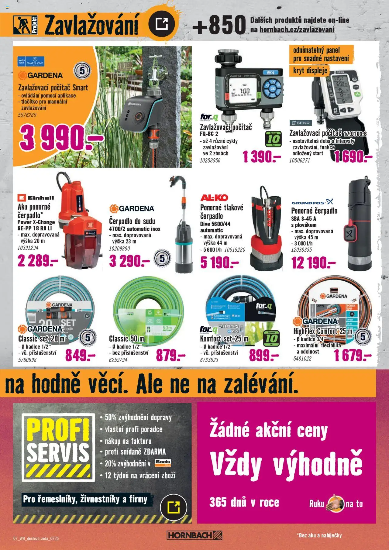 HORNBACH leták - Dešťová voda - strana 7- platný od 16.07.2025
