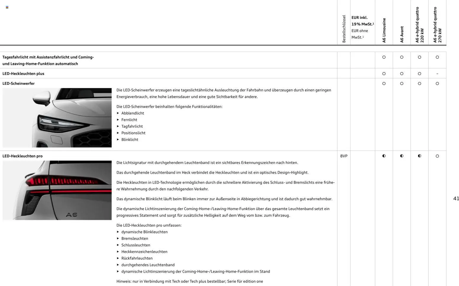 Audi A6 - Seite 41 - gültig ab 28.10.2025