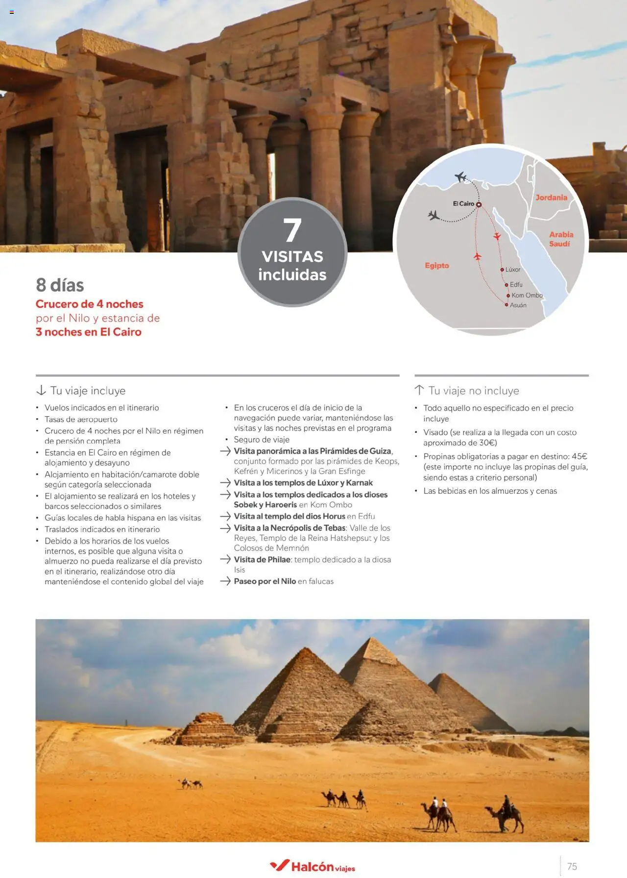 Halcón Viajes Egipto - Página de 75 - Válido desde 01/07/2025