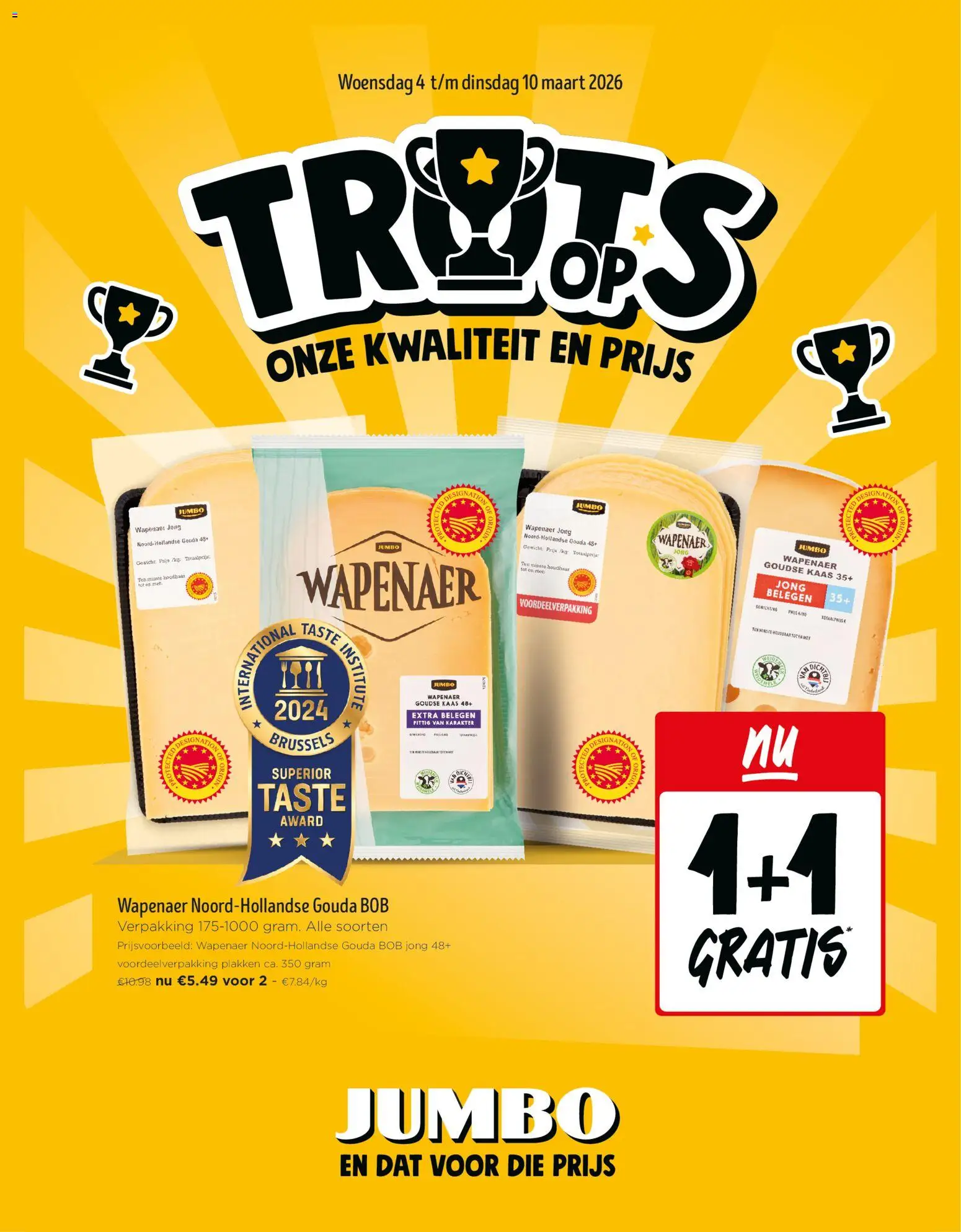 JUMBO folder / publicité - pagina 1- geldig vanaf 04/03/2026