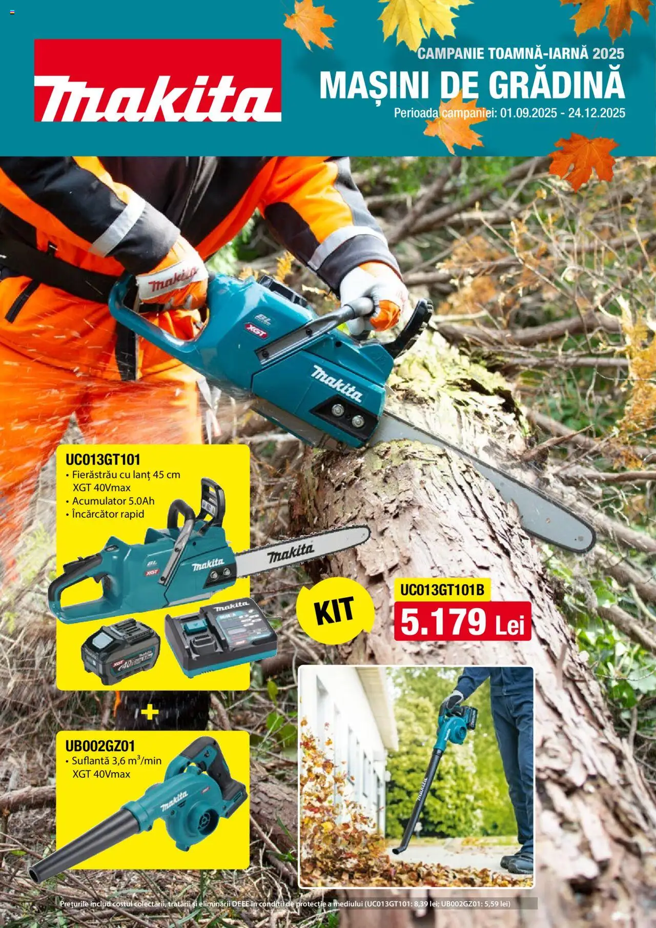 Makita catalog - Campanie Grădină Toamnă-Iarnă - pagina 1- valabil de la 01.09.2025