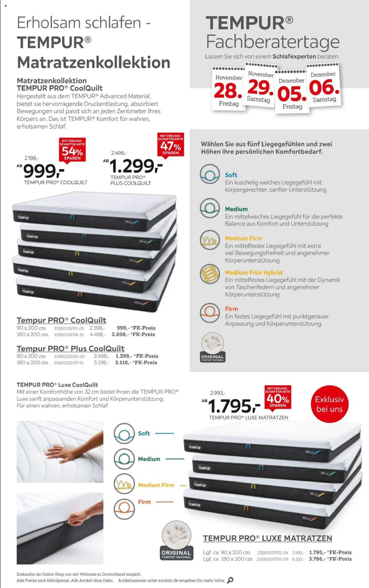 XXXL Lutz - TEMPUR - Seite 2 - gültig ab 23.11.2025