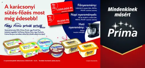 Előnézet CBA Príma Akció érvényes 2025.11.05.-tól