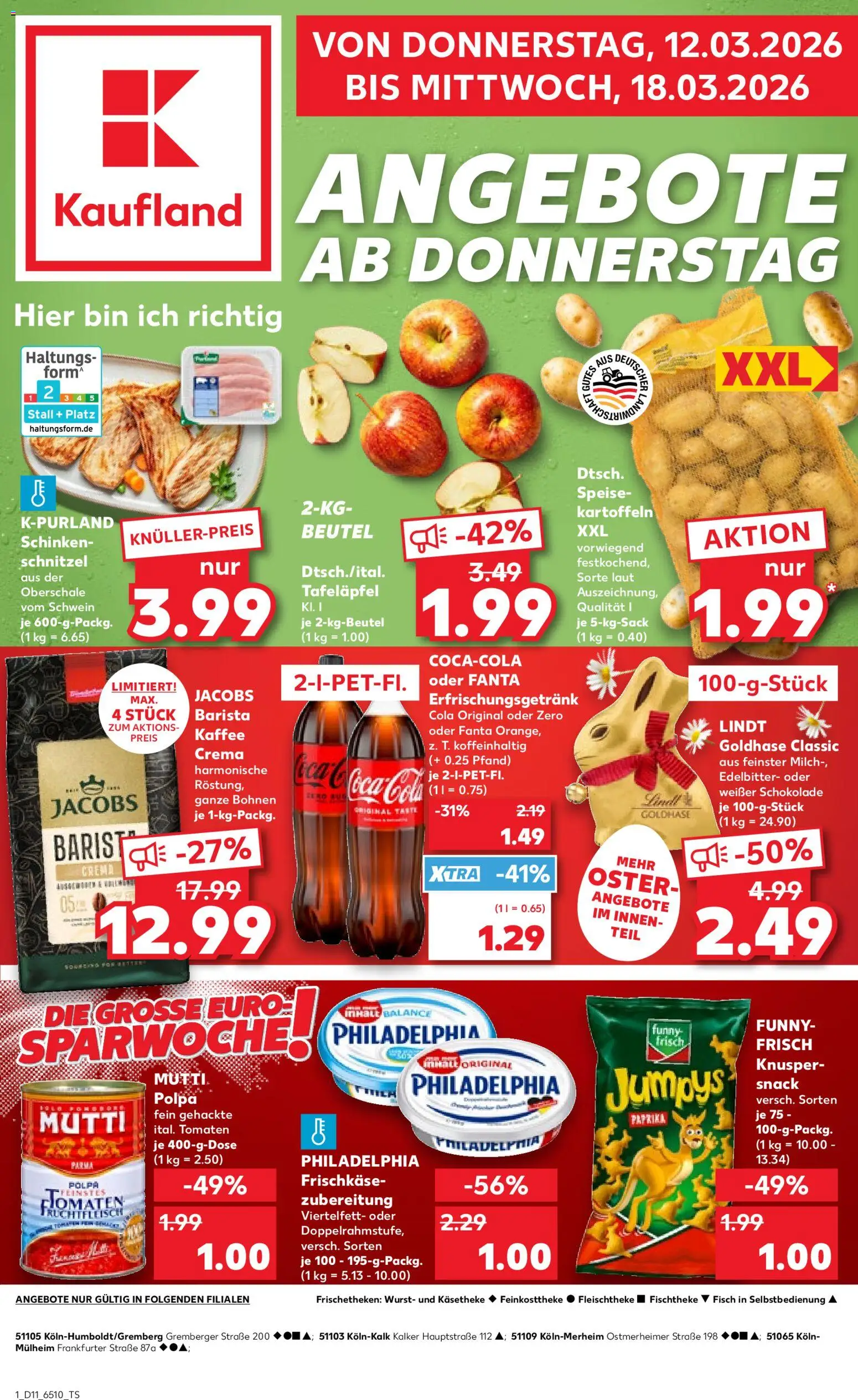 Kaufland DE - DE Folder Köln - pagina 1- geldig vanaf 12-03-2026