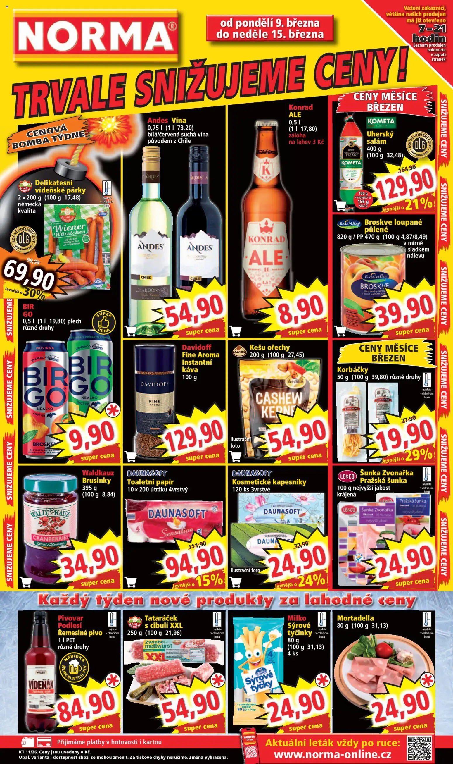 Norma leták - strana 1- platný od 09.03.2026
