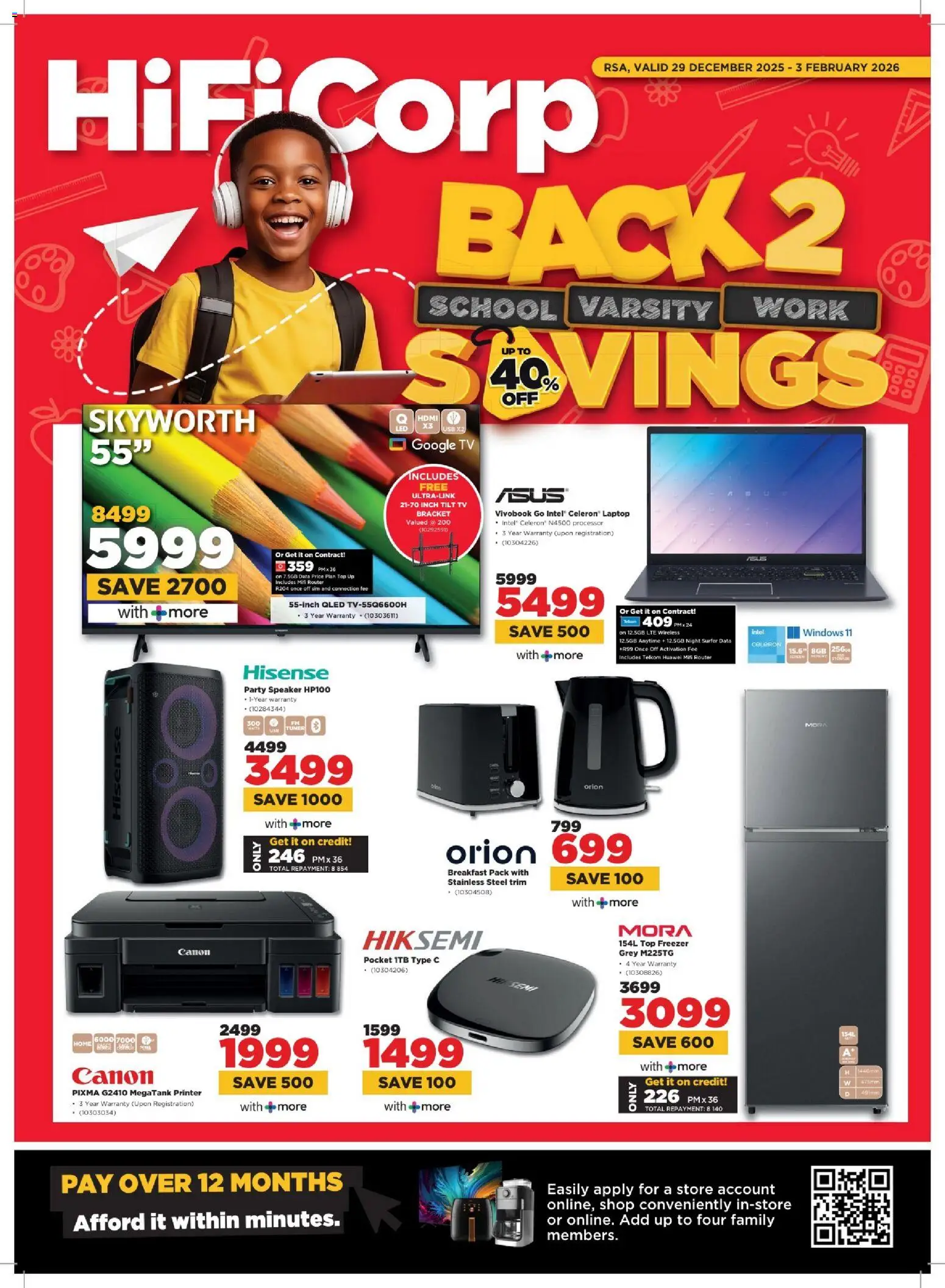 HiFi Corp - Back To Savings - page 1- valid from 29/12/2025