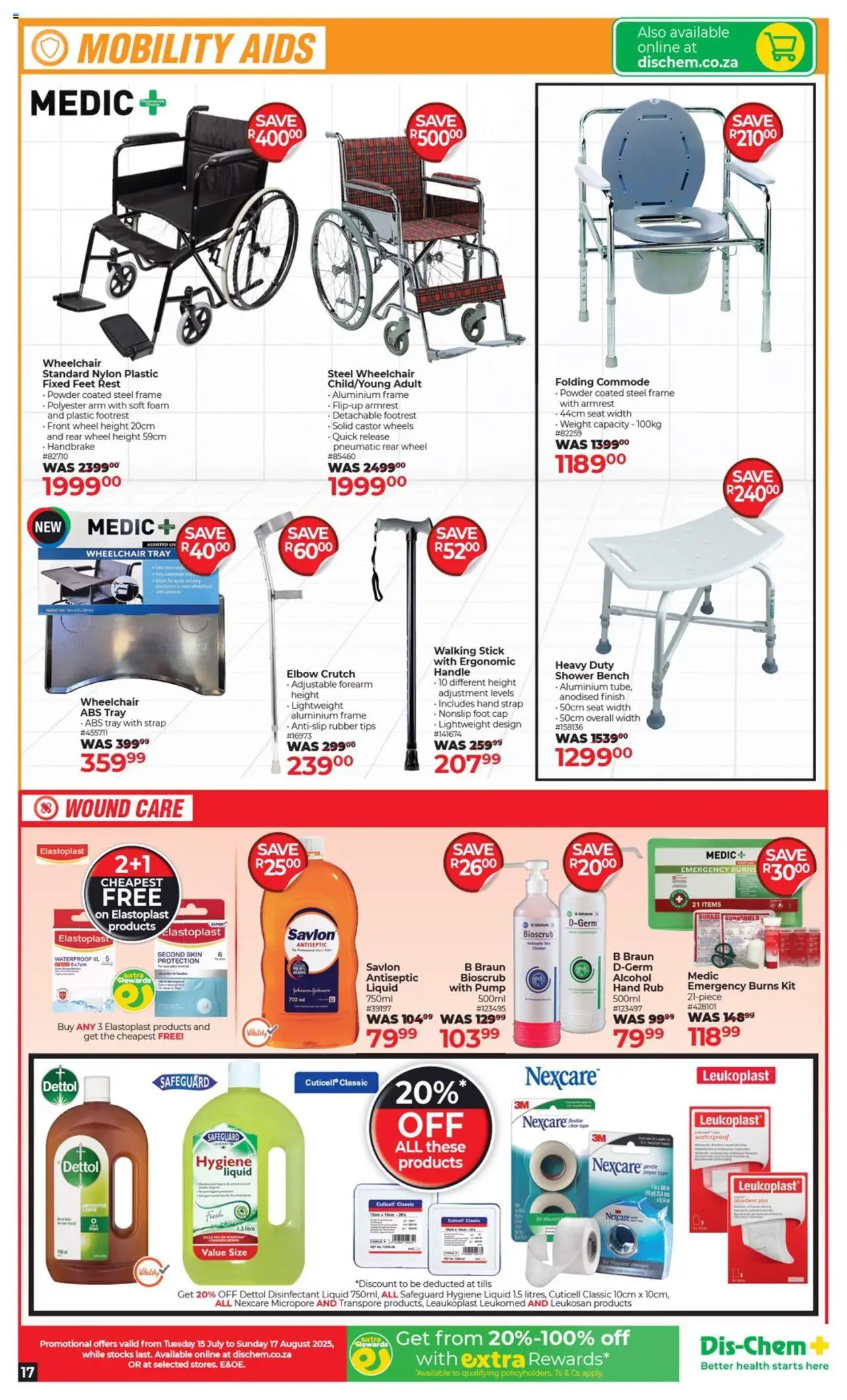 Dis-Chem Specials - page 17- valid from 15/07/2025