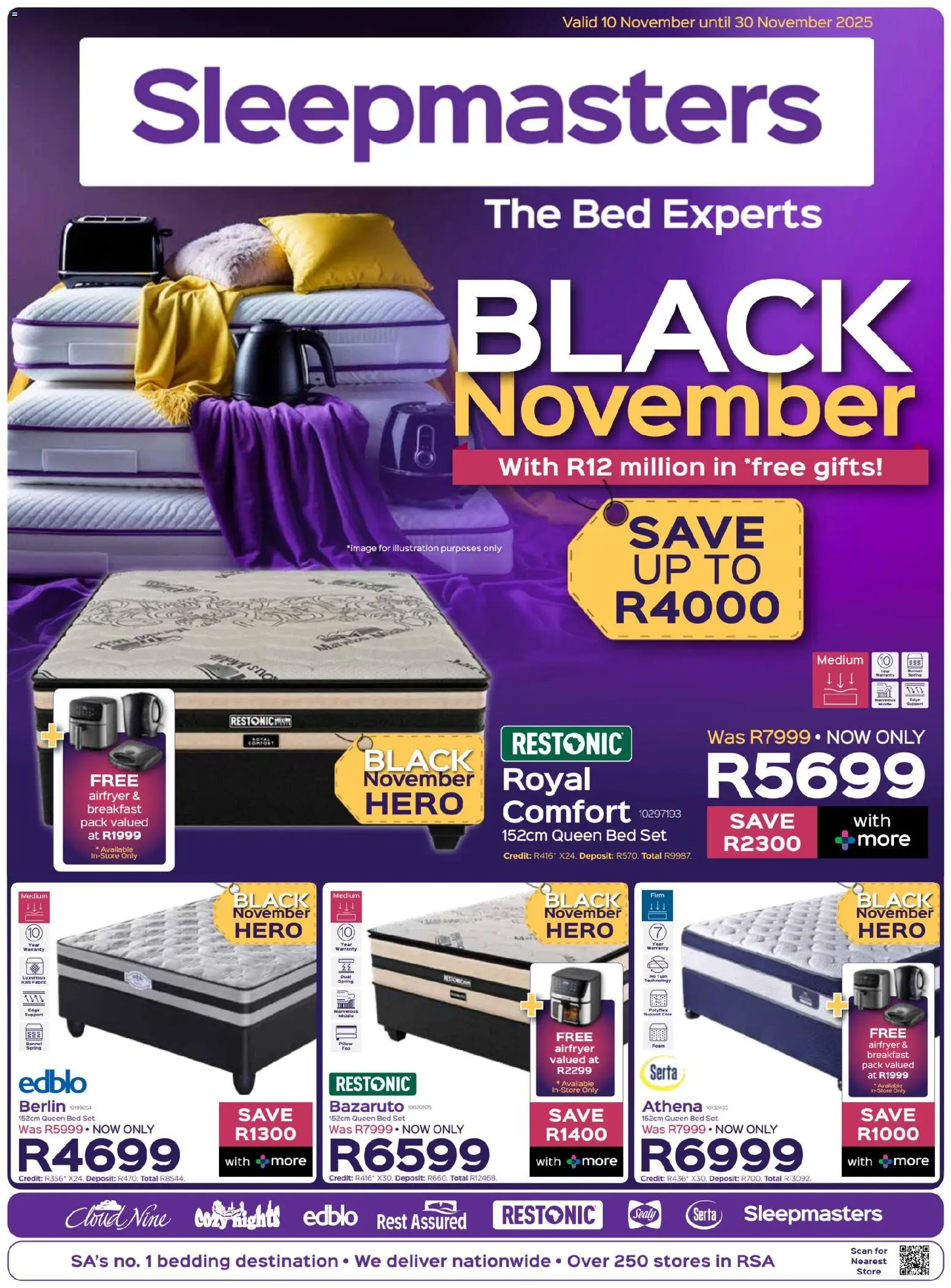 Sleepmasters Black Friday - page 1- valid from 10/11/2025