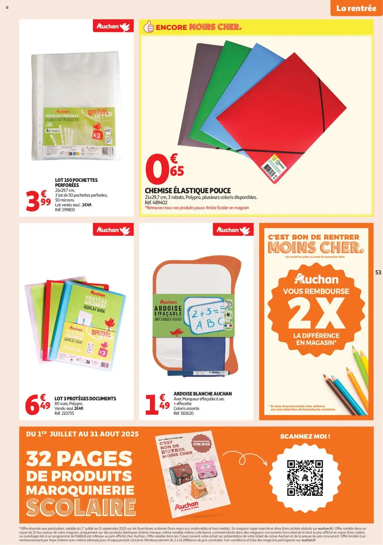 Auchan - C'est parti pour une année moins chère - pagina 53- geldig vanaf 16/07/2025