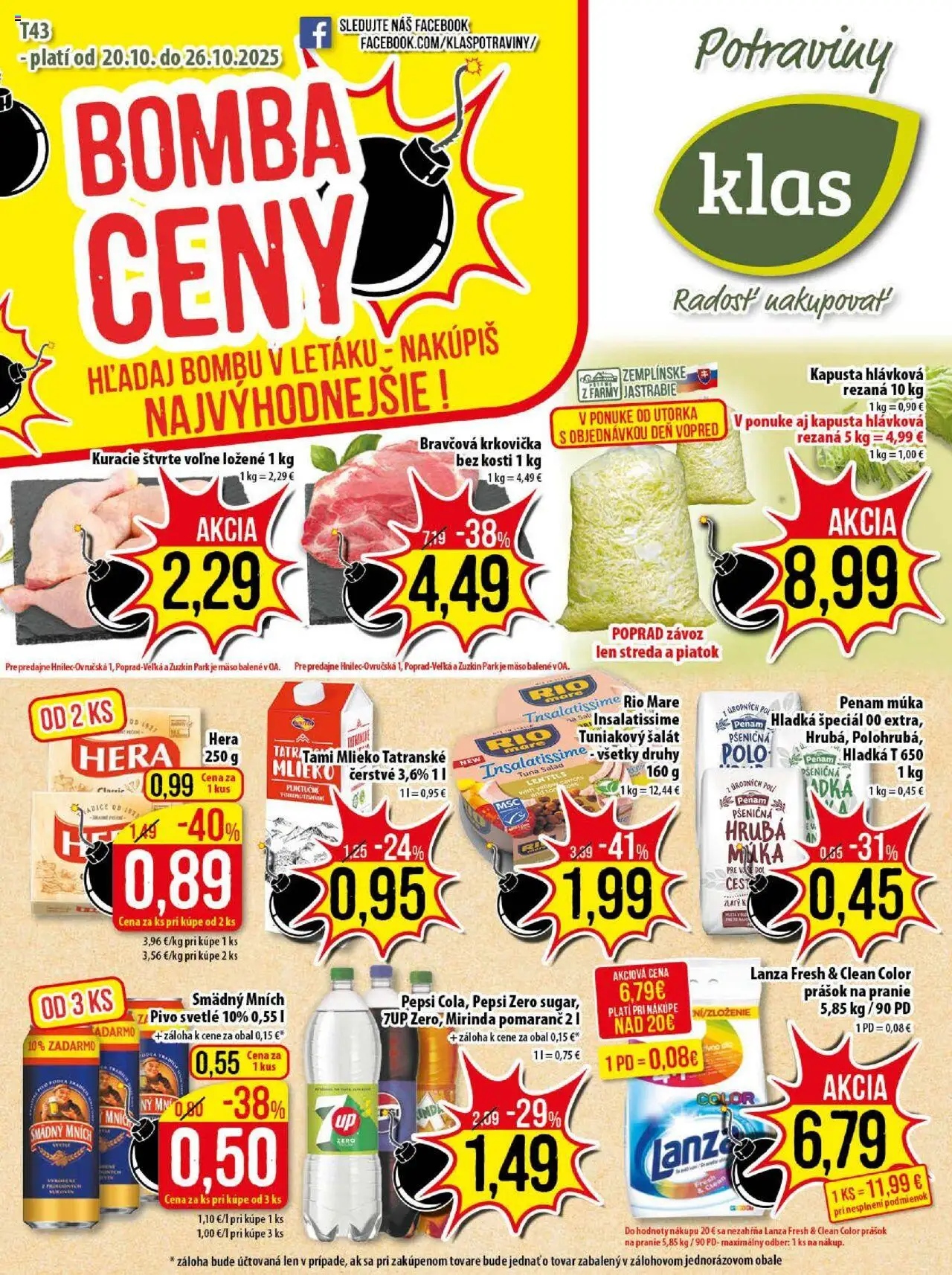 Klas leták - strana 1- platný od 20.10.2025